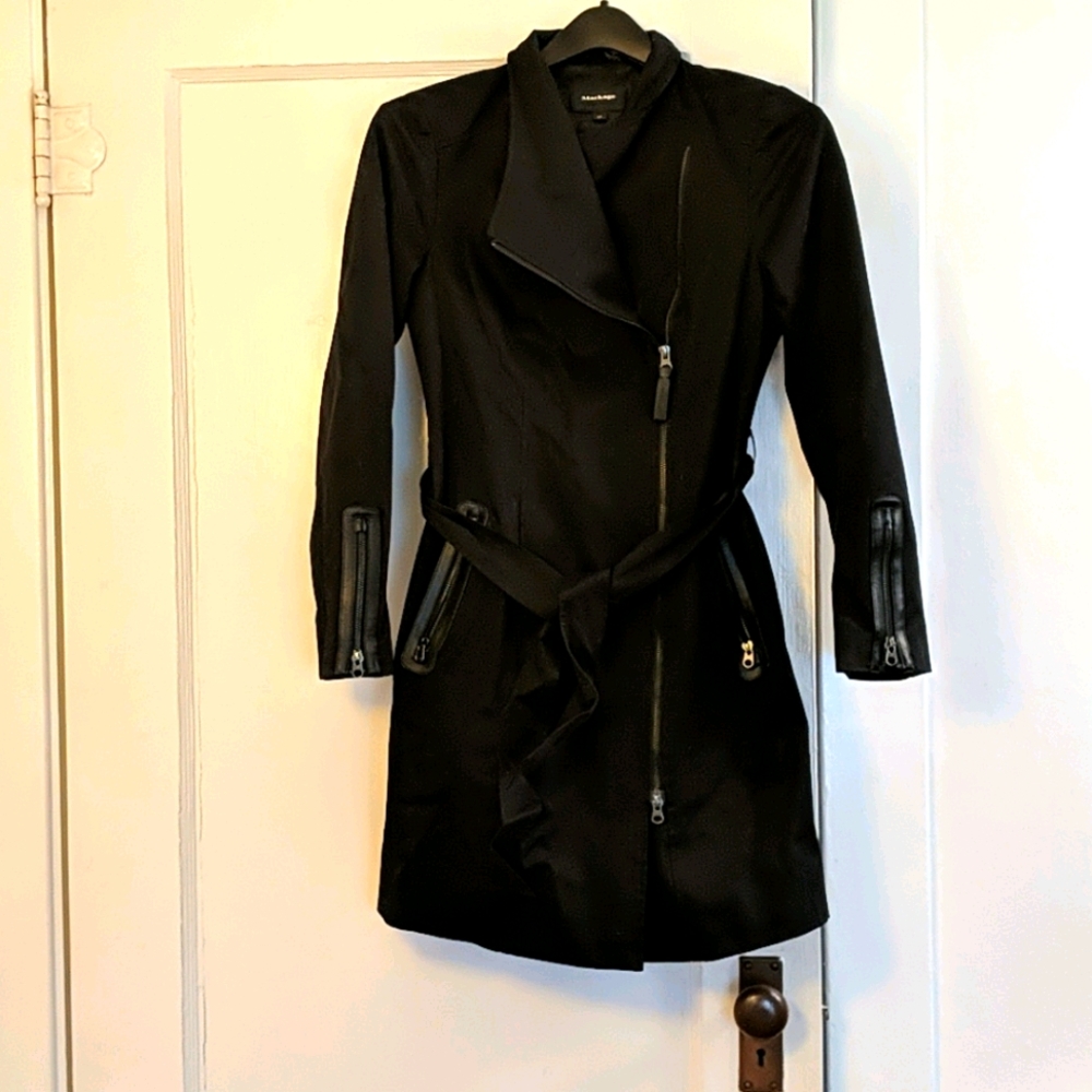 Mackage Estella Asymmetrical Trench